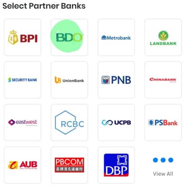 Gcash Partner Banks