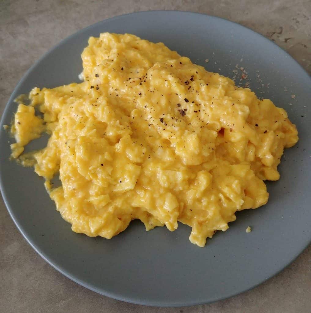 to better myself in cooking - scrambled eggs
