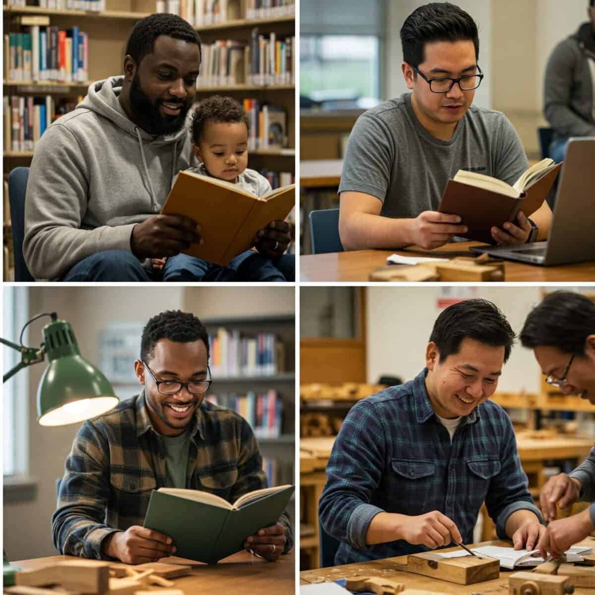 Learning dads committed to continuous growth and intentional fatherhood.
