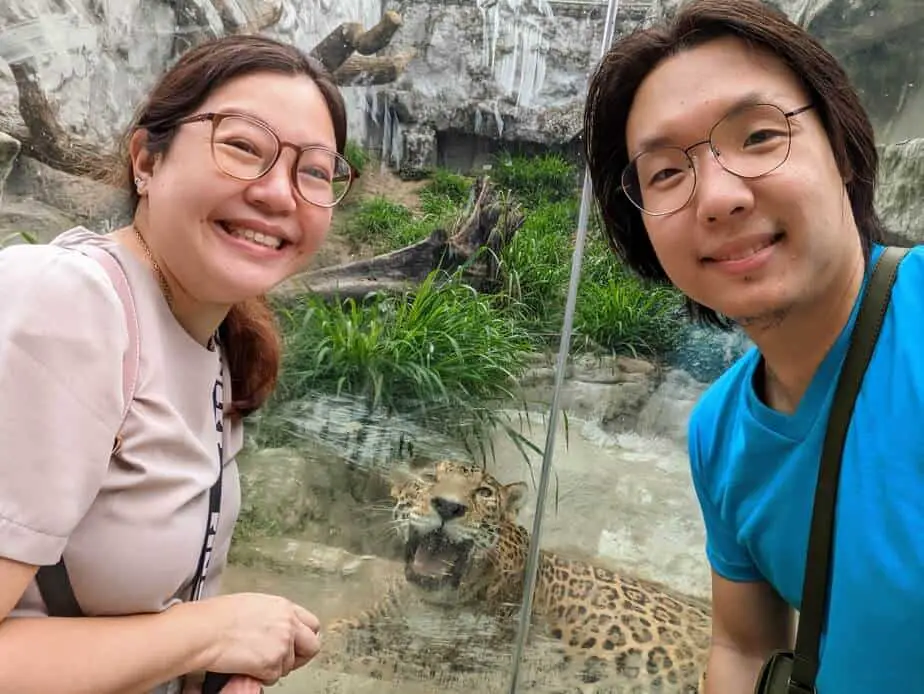 Photo with the Jaguar in Clark Safari, Pampanga