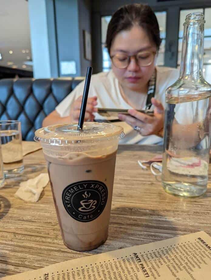 Iced coffee at xtremely xpresso.