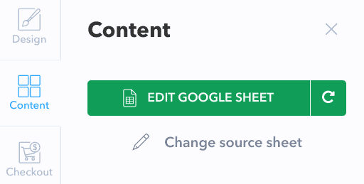 Edit Google Sheet or Change source sheet.