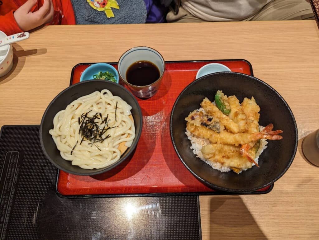 Osaka day trip - Sushihan Ichioken Udon and Tempura Set